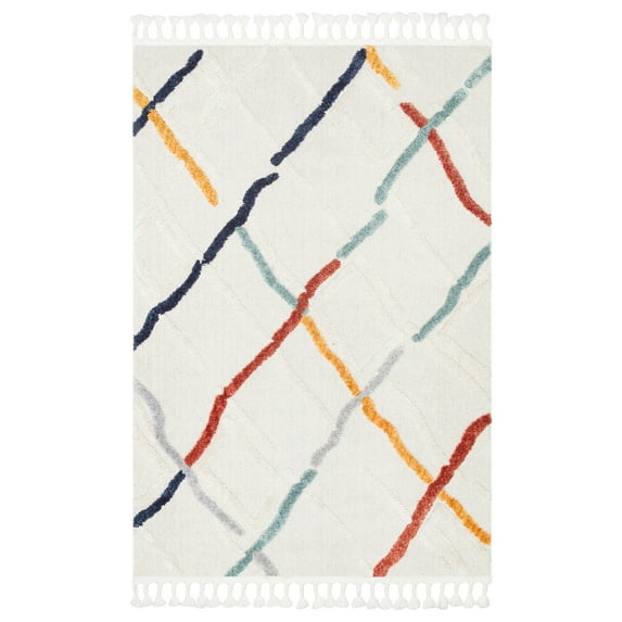 Moncalieri Grey Modern Area Rugs for Living Room Jacquard Textured Modern Rugs Soft Geometric Rug for Bedroom Mid Century Washable Rug Non-Slip Bohemian Carpet Perfect for Dining Room Office Beige