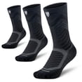 thumbnail image 1 of Mqamex Athletic Compression socks for Men, Cushioned Crew Running Socks 3 Pairs Sizes 6-13, 1 of 7