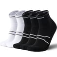 thumbnail image 1 of Mqamex Men's Quarter Athletic Socks,Moisture Wicking Breathable Cushioned Comfort,5 Pack, 1 of 6