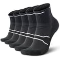 thumbnail image 1 of Mqamex Athletic Quarter Socks 5 Pairs, Cushioned Ankle Socks with Arch Support, Moisture-Wicking Running Gym Socks for Men Women,Size 6-12, 1 of 6