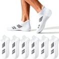 thumbnail image 1 of Mqamex Athletic Low Ankle Socks for Men Running with Arch Support, 6 Pairs Sizes 6-13, 1 of 7
