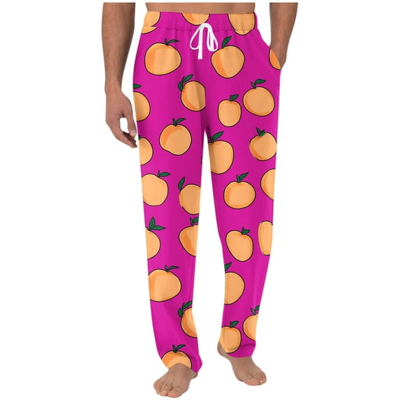 Mqqzkk Funny Graphic Printed Pants For Men Elastic Waist Drawstring Beach Pant Lightweight Straight Legs Trousers Long Length Pants With Pocket