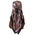 thumbnail image 1 of Mqqzkk Head Hair Scarf for Ladies Like Satin Silk Scarf Street Bandana Hair Wrapping Night Large Squared Scarves, 1 of 6