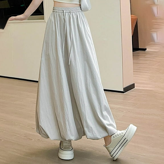 Mqqzkk Maxi Skirt For Women Puff Flowy Summer Elastic Waist Aline Skirts Lightweight Ruffle Tiered Skirt with Pockets 2025