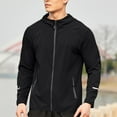 thumbnail image 1 of Mqqzkk Men's Cycling Running Rain Jacket Lightweight Waterproof Biking Hiking Windbreaker Full Zipper Long Sleeve Athletic Coats, 1 of 7