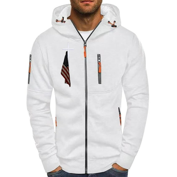 Mqqzkk Men's Zip Up Graphic Print Hoodie Long Sleeve Golf Hoodie Sweatshirt Lightweight Spring Fall Jacket
