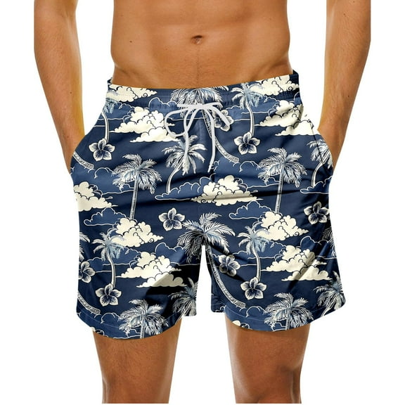 Mqqzkk Mens Graphic Shorts Summer Casual Flat Front Shorts Drawstring Elastic Waist Cool Streetwear Beach Vacation Shorts with Pockets