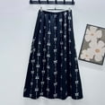 thumbnail image 1 of Mqqzkk Skirts for Women Summer Boho Casual Maxi Flowy Elastic High Waist A-Line Tiered Floral Long Skirts, 1 of 3