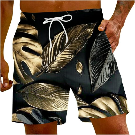 Aueoeo Swim Trunks For Mens Board Shorts Casual Breathable Plus Size Hawaii Beach Shorts Swimwear Bathing Suits