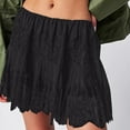 thumbnail image 1 of Mqqzkk Women's Mini Skirt Boho Cute Puff Ruffled Lace Flowy Going Out Date Shorts Skirts Summer Beach Skirts, 1 of 7