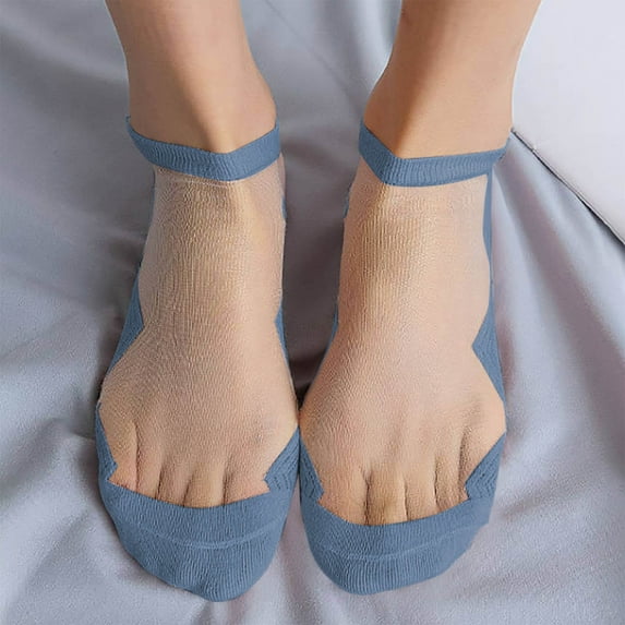 Mqqzkk Womens 5 Pack Cotton Socks Thin Breathable Low Cut Running Ankle Sheer Socks