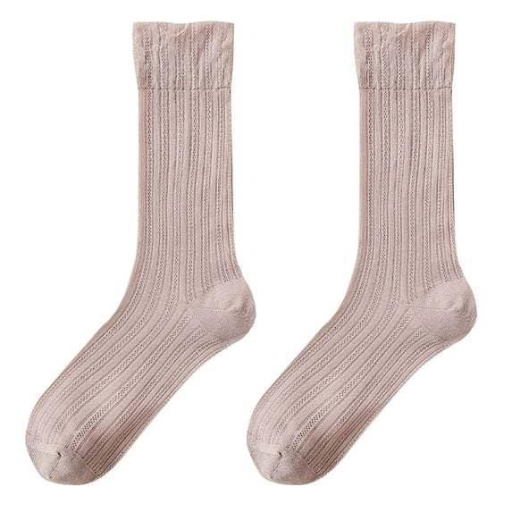 Mqqzkk Womens Dress Socks Casual Breathable Mid-Crew Socks Fashion Soft Comfy Calf Socks For Dress