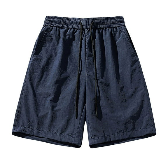 Aueoeo Workout Solid Color Cargo Shorts Summer Casual Short Comfortable Wide Leg Shorts Drawstring Waist Casual Shorts with Pocket