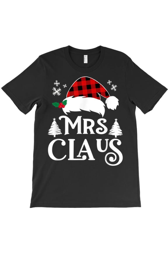 Mr. And Mrs. Claus 2022 Funny Christmas Newlywed Couple Matching Graphic T-Shirt G3604, Up to 5XL