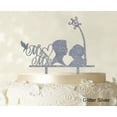 thumbnail image 1 of """Mr And Mrs"" Couple Cake Topper With Bird And Heart Cake Toppers Cake Decorations Color Option Available 6""-7"" Inches Wide", 1 of 1