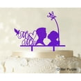 thumbnail image 1 of """Mr And Mrs"" Couple Cake Topper With Bird And Heart Cake Toppers Cake Decorations Color Option Available 6""-7"" Inches Wide", 1 of 1