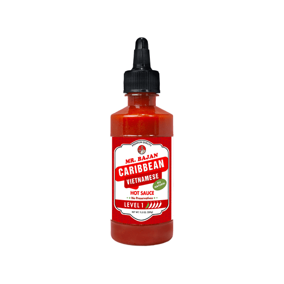 Mr. Bajan Caribbean Vietnamese Hot Sauce Level 1 (11 oz)