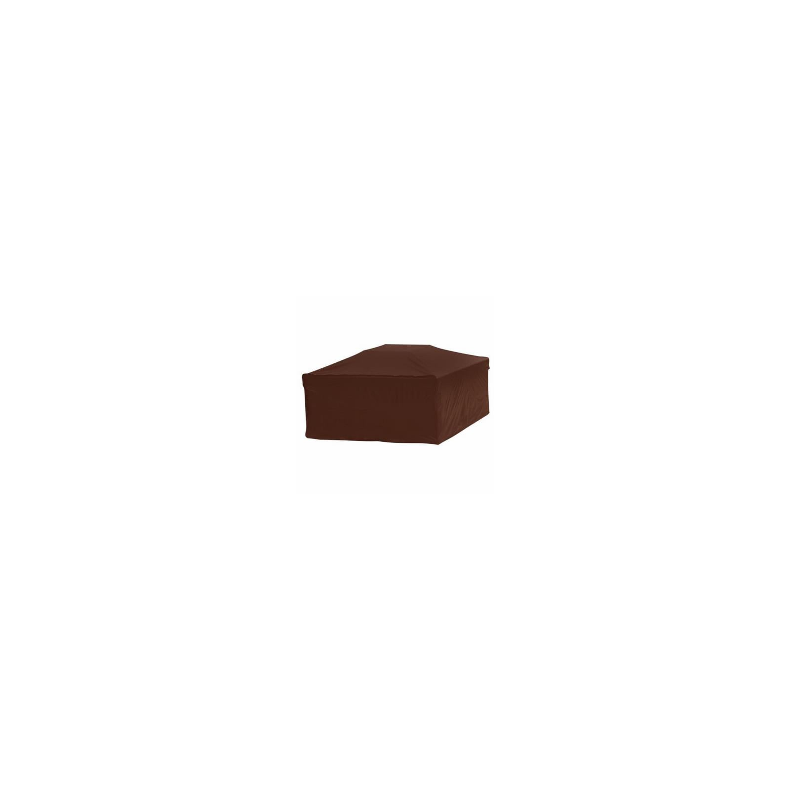 Dark Brown PVC Square Fire Pit Cover, 38 x 38 x 18 Inches