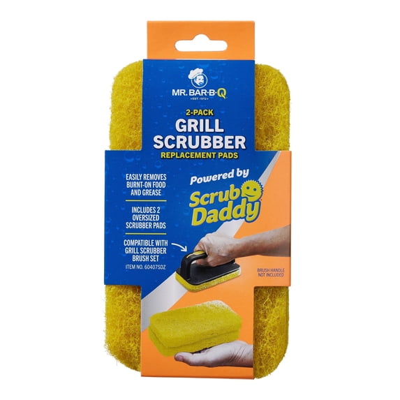 Mr. Bar-B-Q 2-Pack Grill Scrubber Replacement Pads for Cleaning Powered by Scrub Daddy