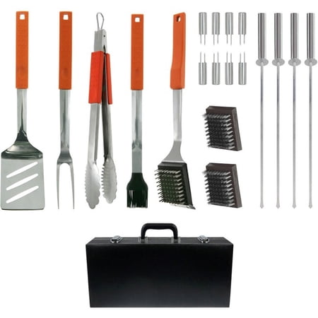 Mr. Bar-B-Q 20 Piece Soft Grip Barbecue Tool Set with Attache Case