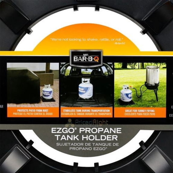 Mr Bar-B-Q 40406YGD Propane LP Tank Holder & Stabilizer For 20, 30, 40 LB Tanks