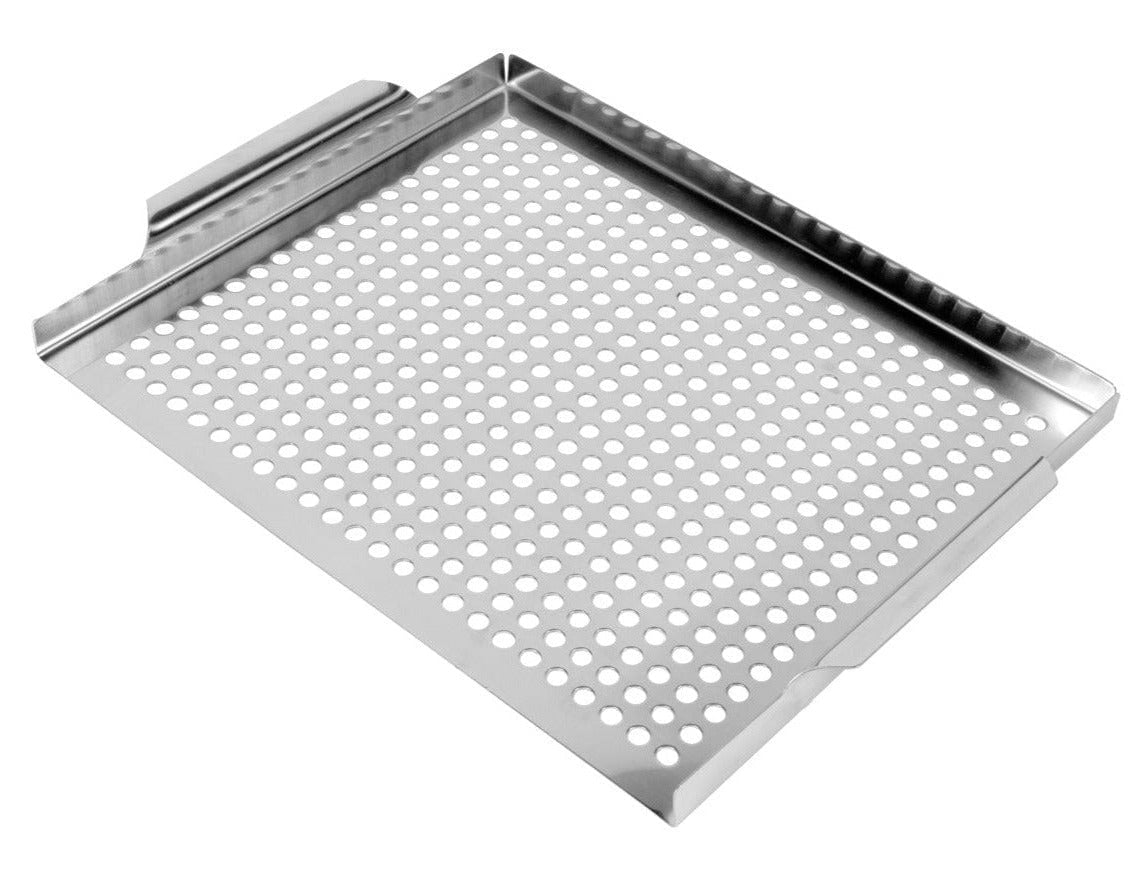 Mr. Bar-B-Q 14 x 11 3/8 Stainless Steel Perforated Grill Tray