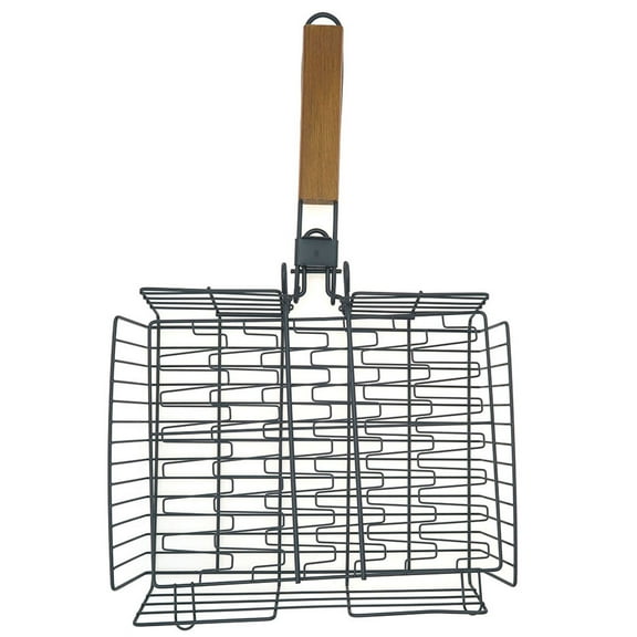 Mr. Bar-B-Q Non-Stick Flexible Grilling Basket with Folding Handle