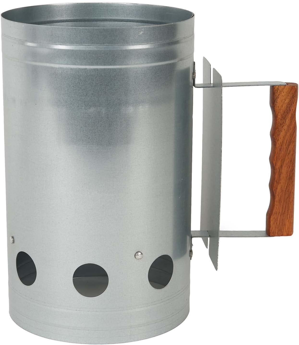 Mr. BarBQ Galvanized Charcoal Chimney Starter. Easy & Safe Fire