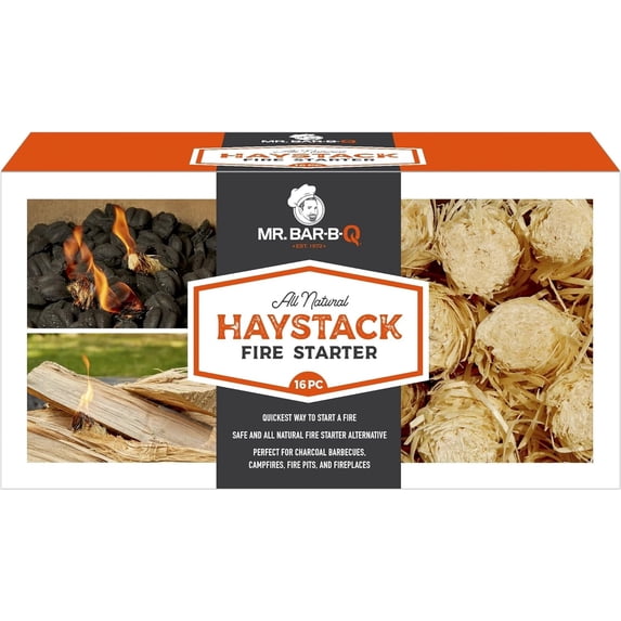 Mr. Bar-B-Q Haystack Fire Starters - 16 Haystacks Per Box