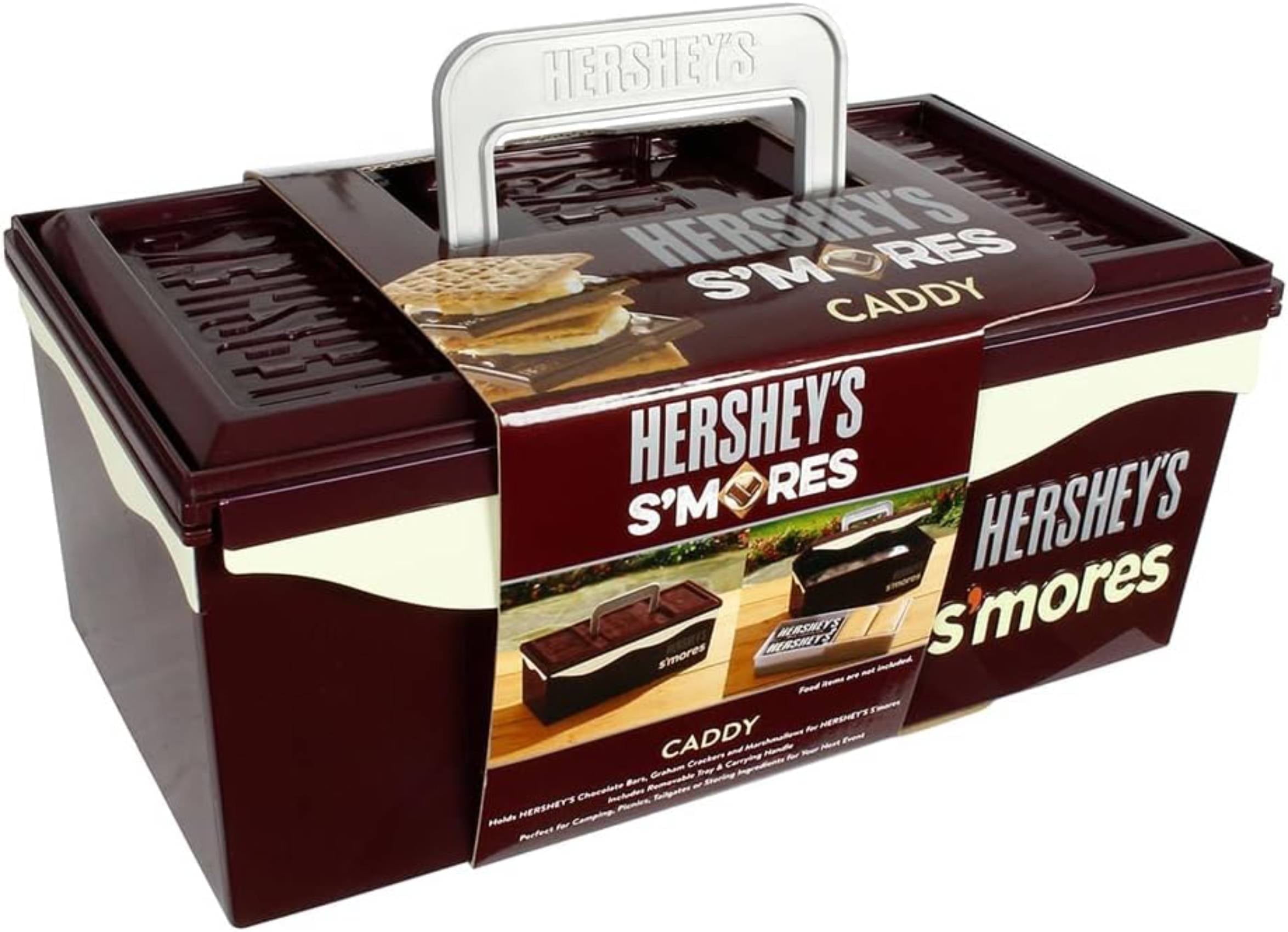 HERSHEY'S Mr. Bar-B-Q Hersheys Smores Caddy, Portable Organizer for Camping and Snacks