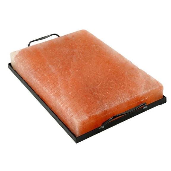 MR.BAR-B-Q 12 in x 8 in Himalayan Salt Salt Blocks with Serving Tray for Cooking