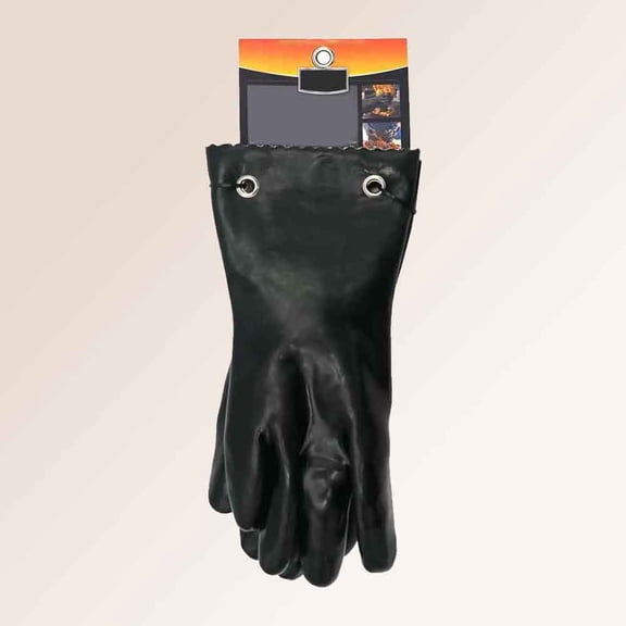 Mr Bar-B-Q Insulated BBQ Gloves, High-Heat Resistant, Light & Flexible Rubber Barbecue Gloves for Outdoor Cooking & Oven, Fire Pits, Grill & Camping