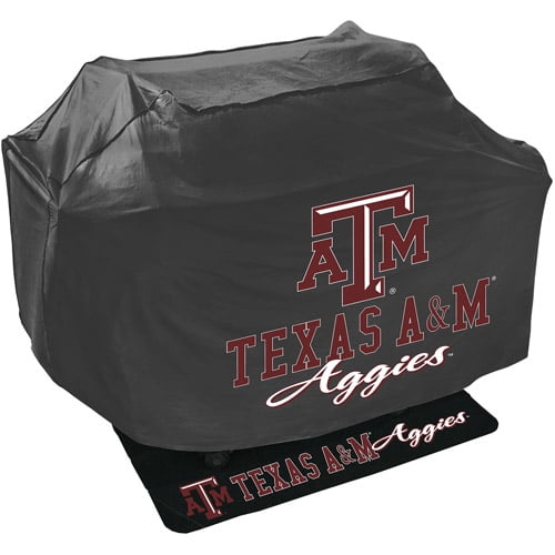 Mr. Bar-B-Q NCAA Grill Cover and Grill Mat Set, Texas A and M University Aggies