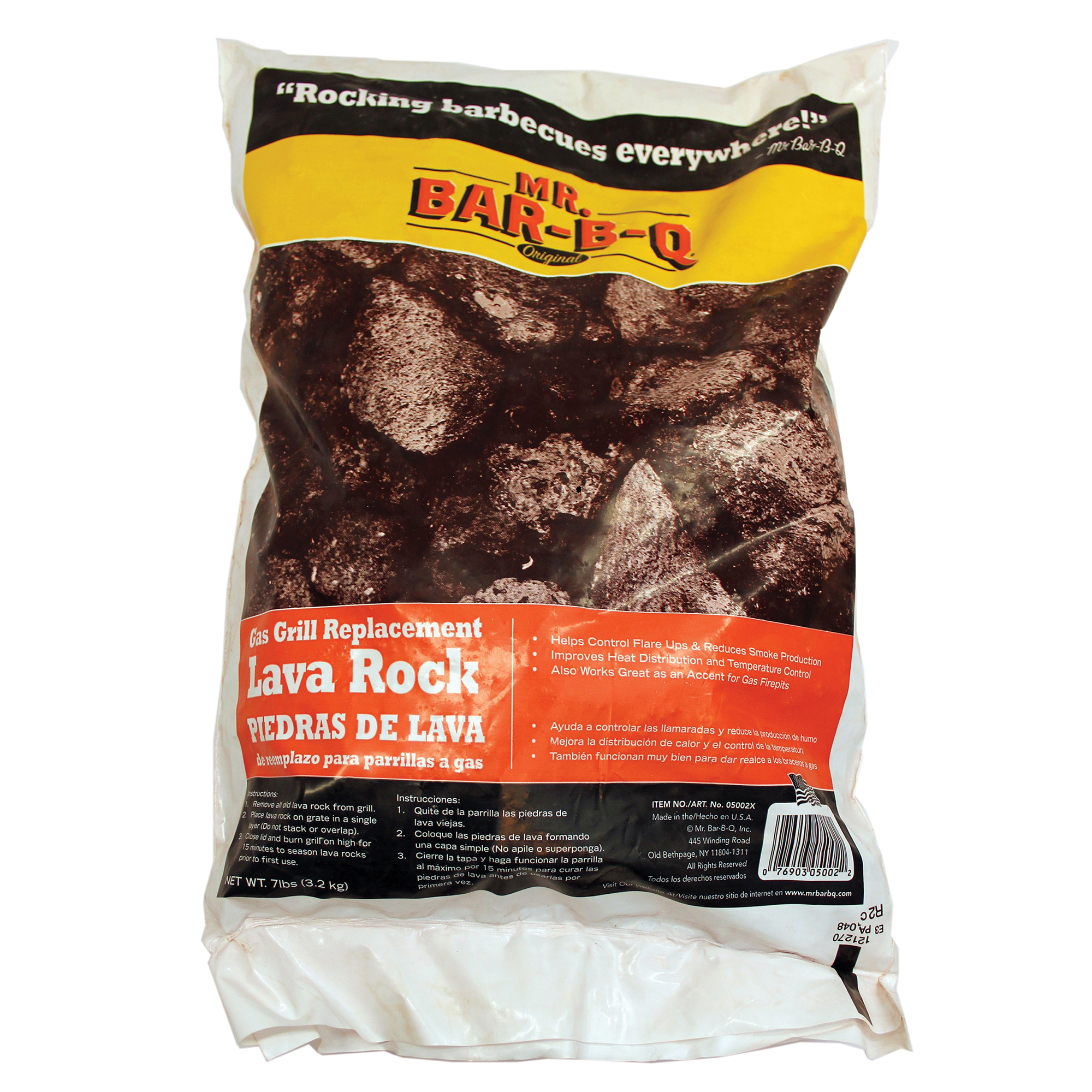 Mr. Bar-B-Q Natural Lava Rocks for Fire Pit Lava Rocks for Gas Grills Charbroilers 7 Lb. - image 1 of 2