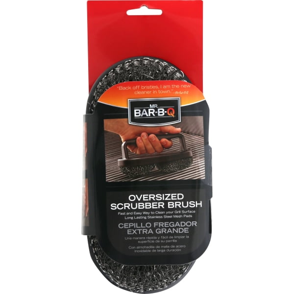 Mr. Bar-B-Q 06470Y Double Headed Grill Brush, Non-Bristle Pad - Quantity 6