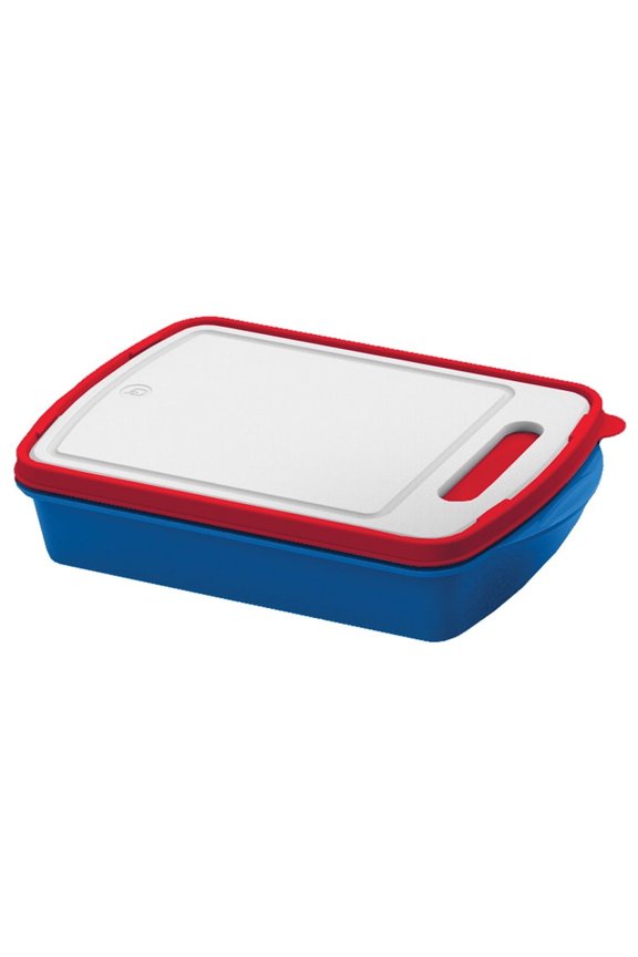 Prep and Store with Cutting Board Lid Meat Food Storage Containers