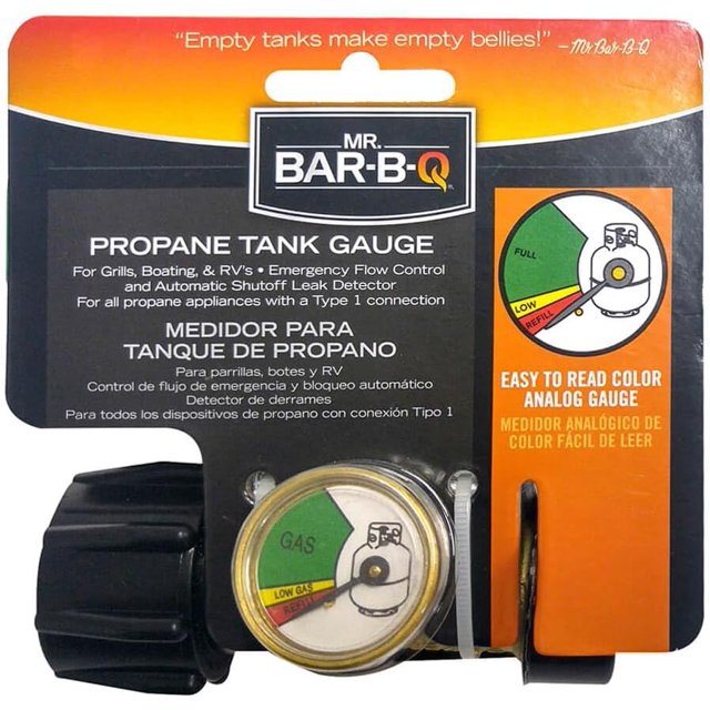 Mr. BarBQ Propane Tank Level Gauge Gas Pressure Indicator