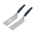 thumbnail image 1 of Mr. BAR-B-Q 08836RZ Griddle Spatula Set, Stainless Steel Blade, Stainless Steel, Plastic Handle, 16.41 in OAL, 1 of 6