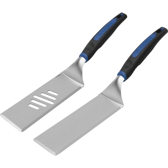 Mr. Bar-B-Q 08836Y 2-Pc. Griddle Spatula Set, Stainless Steel Blades - Quantity 1