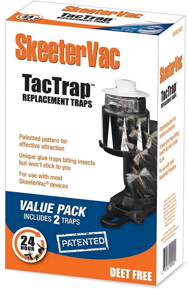 Mr. Bar-B-Q SkeeterVac Outdoor Insects Tac Trap, 2 Count