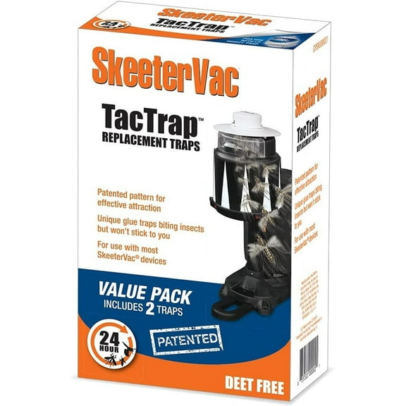Mr. Bar-B-Q SkeeterVac Outdoor Insects Tac Trap, 2 Count