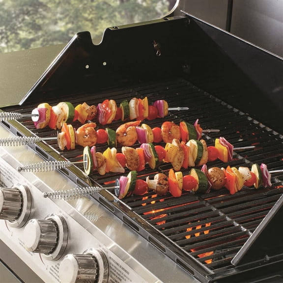 Mr. Bar-B-Q 40331Y BBQ Skewers, Chrome/Stay Cool Handles, 17-In., 4-Pk. - Quantity 1