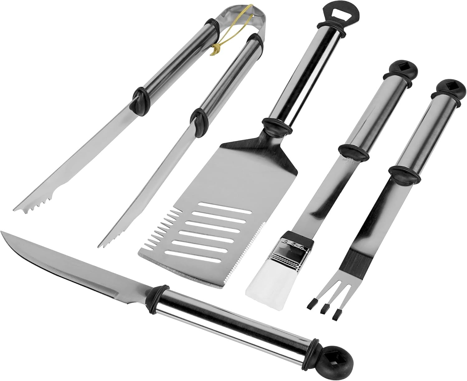 Mr. Bar-B-Q Stainless Steel Grilling Tool Set Cooking Accessory (5-Piece) Grilling Set