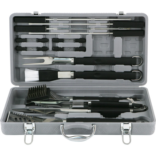 Mr. BarBQ StainlessSteel with Plastic Handles 18Piece Tool Set