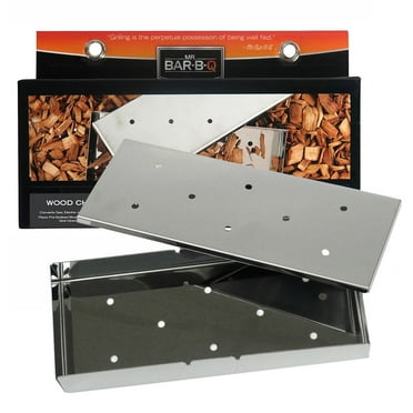 Mr. Bar-B-Q - Premium Stainless Steel Barbecue Accessories - Wood Chip Smoker Box with Lid