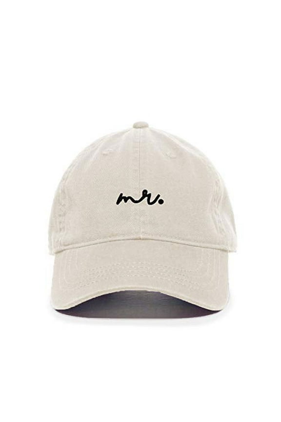 Mr. Baseball Cap Embroidered Cotton Adjustable Dad Hat