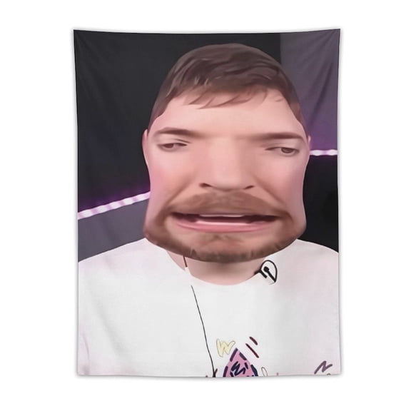 Mr Bea-st Tapestry, Wall Hanging Decor, Aesthetic for Bedroom, Living Room, Dorm, Soft Fabric Home Accent 30"x40"