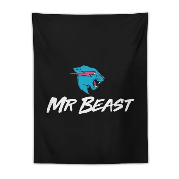 Mr Bea-st Tapestry, Wall Hanging Decor, Aesthetic for Bedroom, Living Room, Dorm, Soft Fabric Home Accent 30"x40"