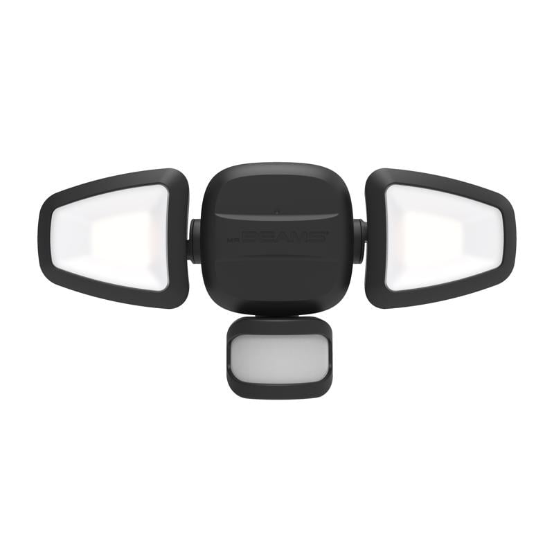 Mr. Beams Motion-Sensing Black LED Outdoor Security Light