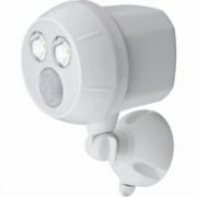 Mr Beams Mr. Beams 3520533 Motion-Sensing LED Spotlight - White Plastic   Residential Use, Standard Application